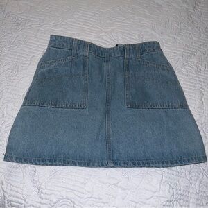 Denim Mini Skirt